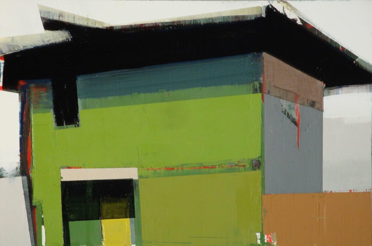 Green Hut, 12” x 18”, Oil on panel